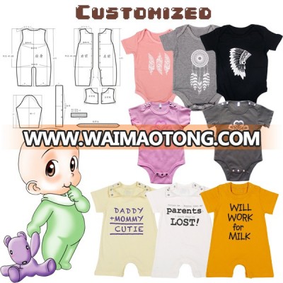 2016 China Factory Cheap Newborn Romper Toddler Set Baby Clothes